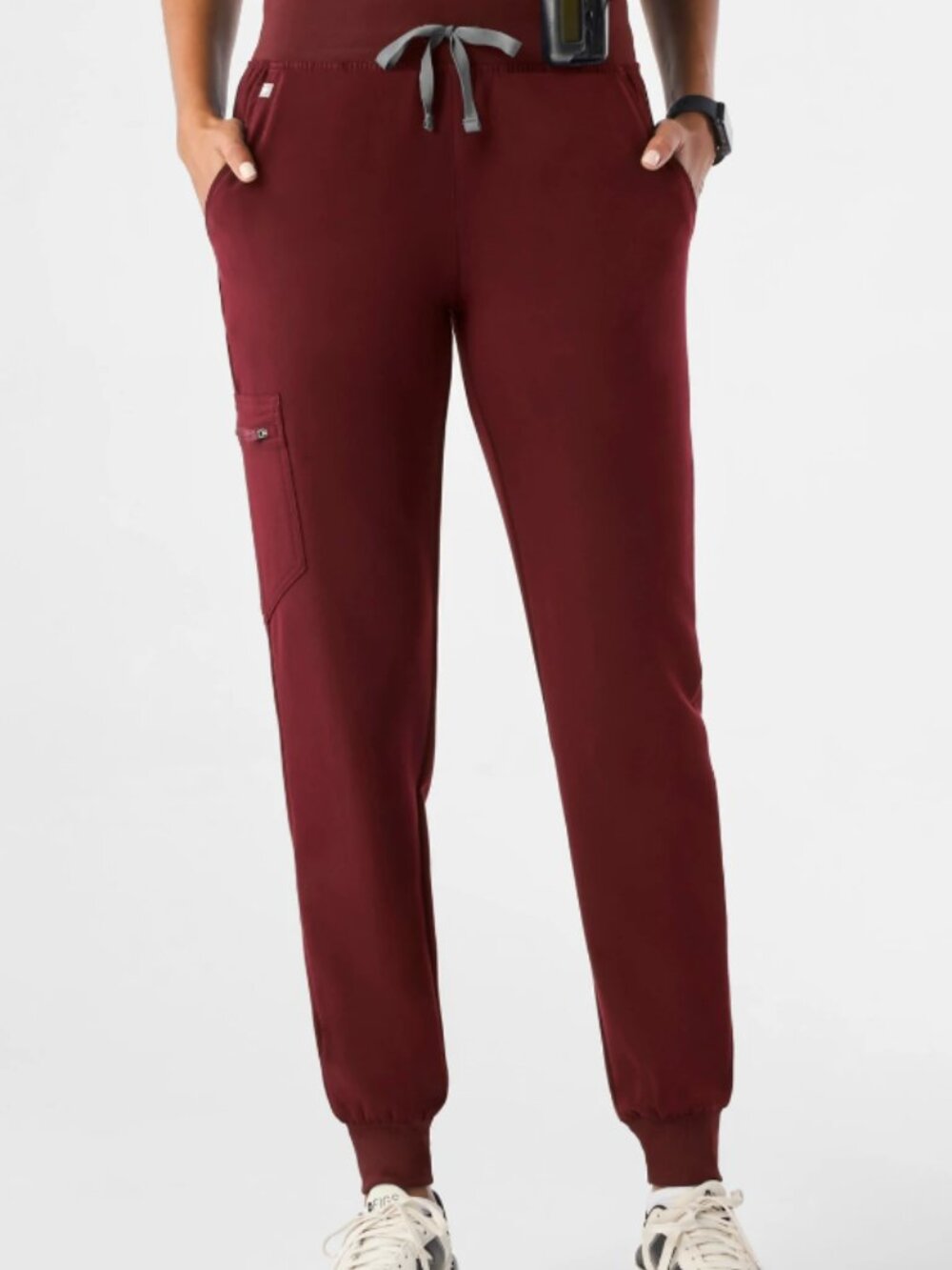 FIGS Zamora Jogger Scrub Pant - Burgundy